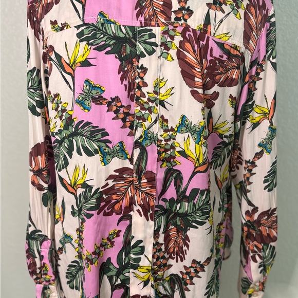EUC Free People Under The Palms Button Down Shirt - Floral Print - Picture 5 of 8